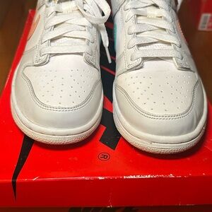 Nike White Low-Top Athletic Shoes